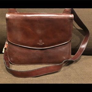 Vintage brown leather Italian purse.
